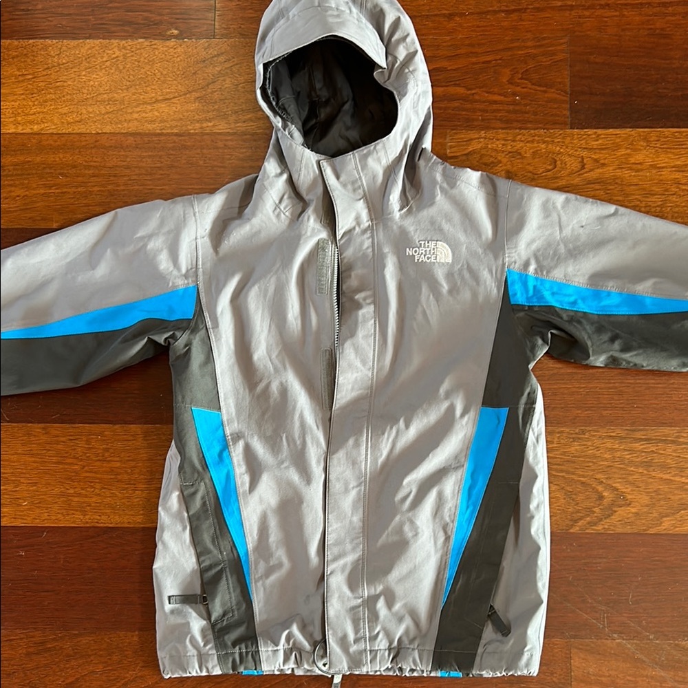 The North Face Gray and Blue Jacket
